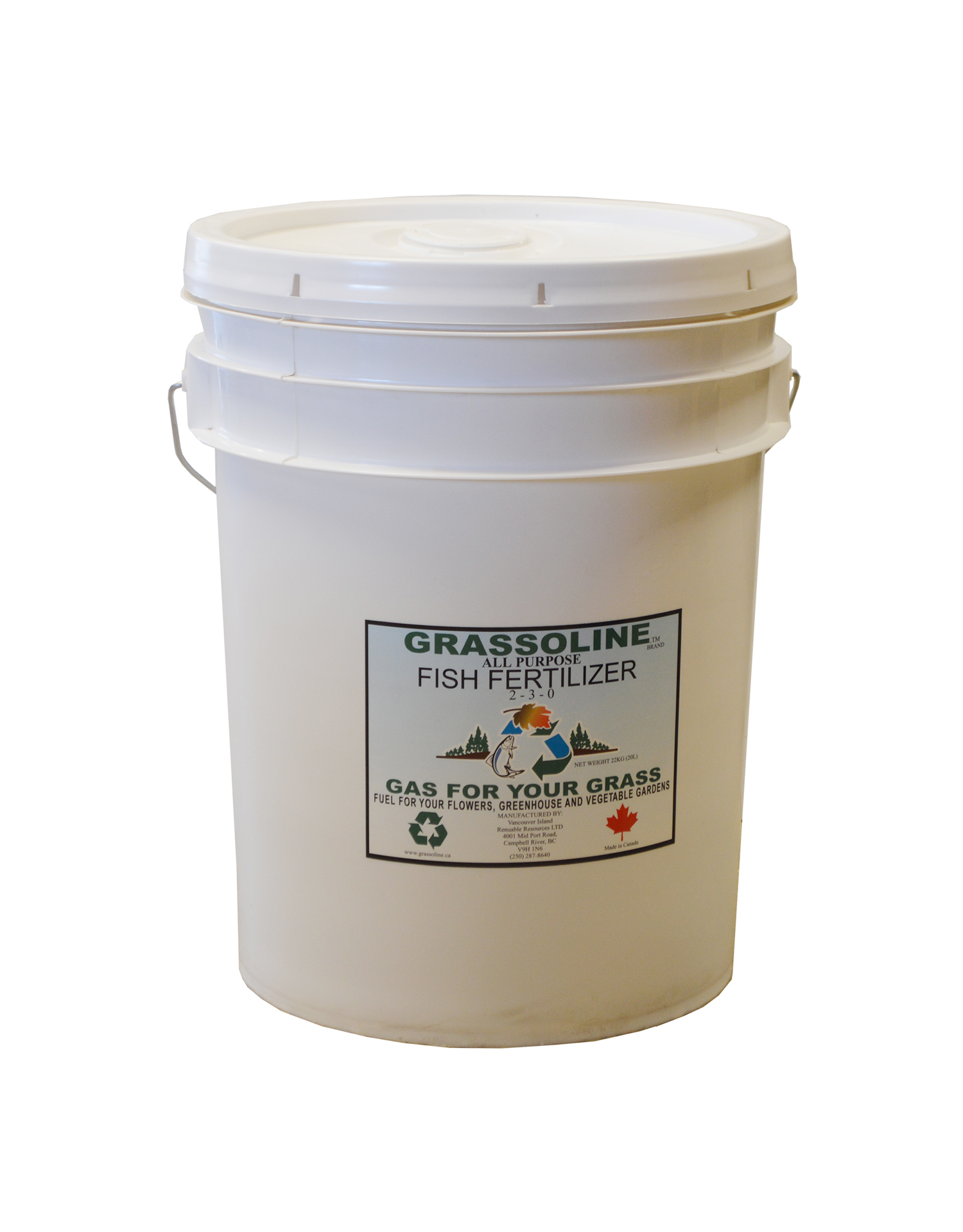 Grassoline Brand Liquid Fish Fertilizer 2-3-0 20 Litre, Renuable Resources